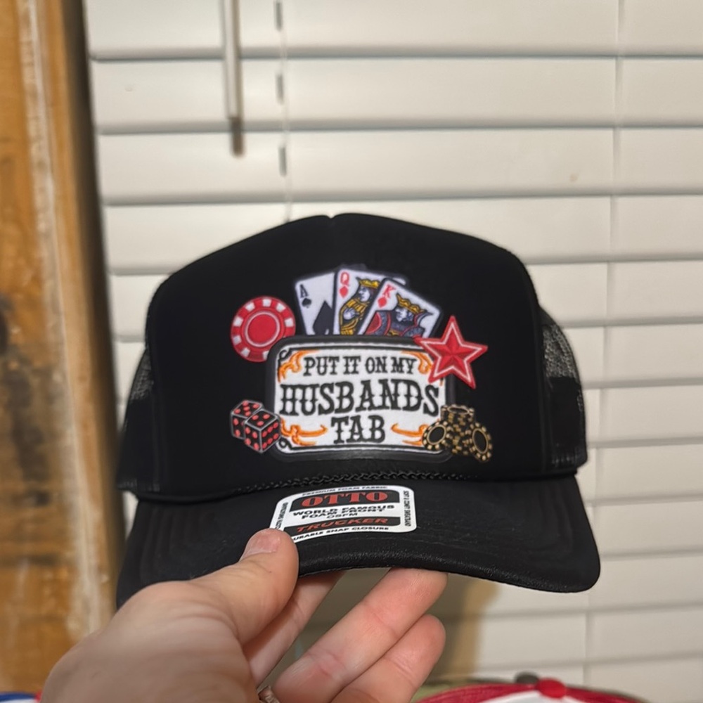 OTTO Black Poker Themed Hat